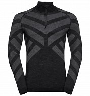 Pánské funkční tričko se stojáčkem 1/2 zip Natural+ Kinship WARM